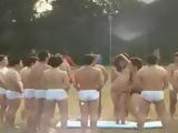 Bizarre Japan outdoor group public masturbation party