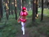 Red Riding Hood Meets Big Bad Wolf In A Forest Who Wants Her Ass
