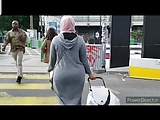 Hijab big ass grey (slow motion)
