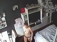 Hidden camera. Spying on a young girl and her mom 2