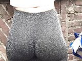 Hot thick ass british bubble butt eatin up pants