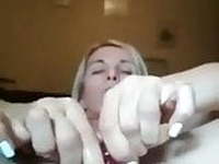 Hot Russian mature with dildo in peehole!