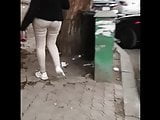 Egyptian hijab big ass shaking in the street