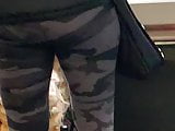MILF with nice ass In camo leggings