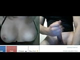 Videochat 86 Two girls, big nipples, small pussy and my dick
