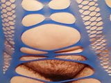 Blue fishnet