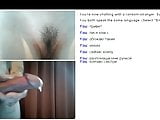 Videochat #01 Hairy girl and cum of my dick