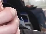 White uncut cock flash Hijab in Train